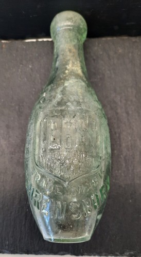 Vintage glass torpedo bottle - torpedo,