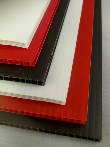 Fluted board sign - fluted,