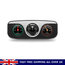 3-in-1 Car Guide Ball Compass with Thermometer & Hygrometer Dashboard Ornament