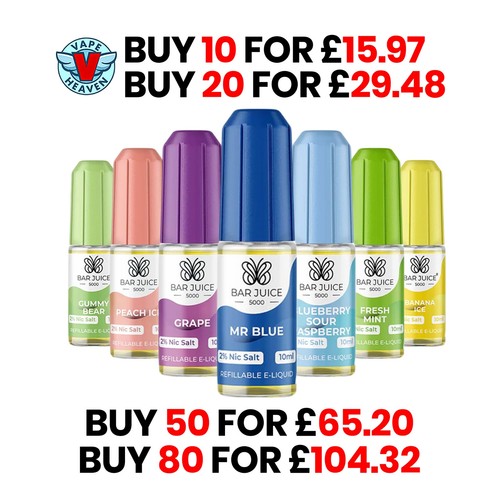 Vape heaven bar juice 5000 - bar, nic