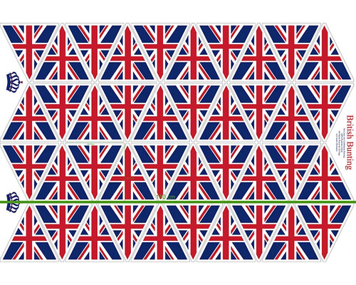 Union jack bunting panel - union,