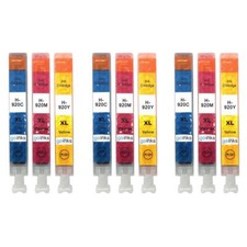 9 Colour Ink Cartridges C/M/Y