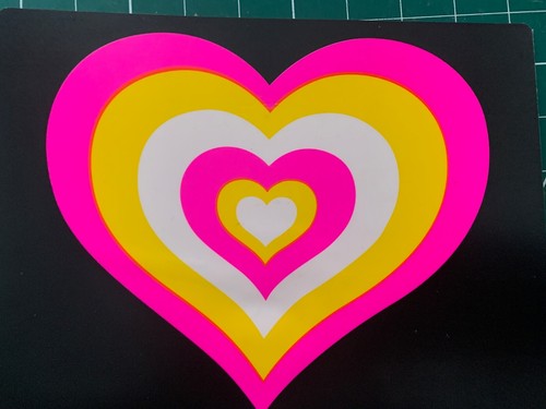 Bright heart flashing - bright,