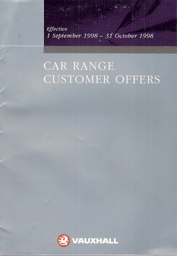 Vauxhall range special offers - vauxhall,