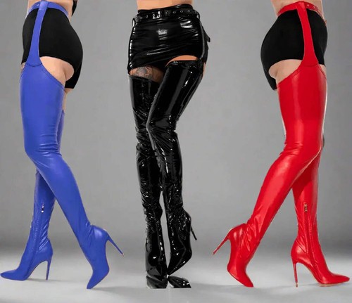 Thigh high boots - thigh,
