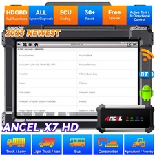 ANCEL X7 HD 12V 24V ALL SYSTEMS DIAGNOSTIC Diesel Heavy Duty Truck OBD2 Scanner 