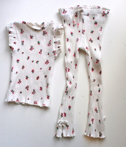 Zara girls floral stretchy - , top