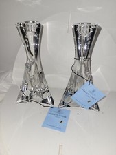 Pair Kenneth Turner Crystal Candlesticks