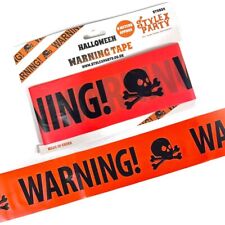 Orange Warning Tape Halloween