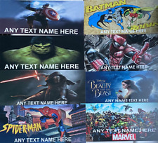 Personalised Bedroom Door Signs Film Boys Girl Room Name Wall Art Children Gift