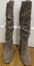 Next Women's Taupe Forever Comfort® Knee High Slouch Boots Shoes Size 6.5 EU40