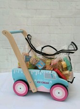 Wooden Push Along Trolley