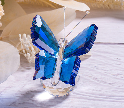Crystal glass butterfly - crystal,