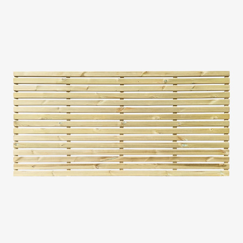 Single slatted fence panel - single,