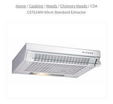 CDA CST61WH 60cm Standard