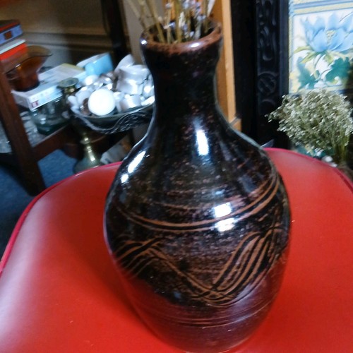 Studio pottery lamp base - studio,