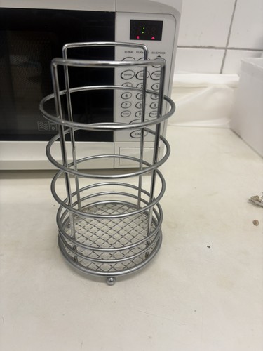 Tall 20cm round - 20cm, silver