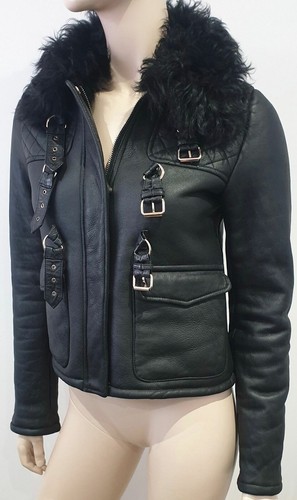 Topshop black shearling - topshop,