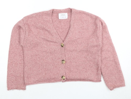 Zara teens pink cardigan long - zara,