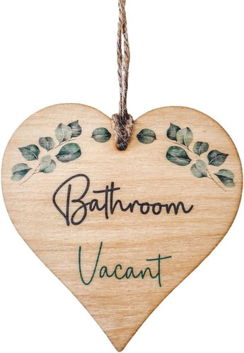 Engaged vacant bathroom heart - engaged,