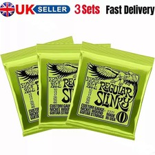 3 Sets Ernie Ball 2221 Regular Slinky Nickel Wound Electric Guitar Strings 10-46