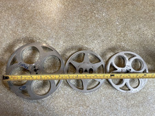 Two Clydon 200ft - STANDARD 8mm Film Reel vintage and One larger 16mm? spool