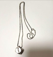 Dice Dice Necklace Silver