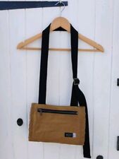 MUF COMPANY BROWN WAXED COTTON & PEACE SILK WOMENS HAND MUFF - MADE IN ENGLAND