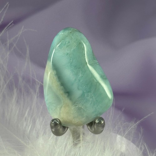 Larimar crystal tumble stone