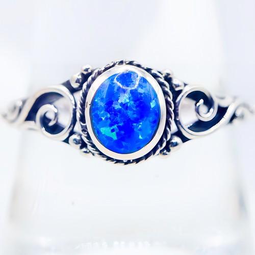 Blue green opal 925 - 925, sterling