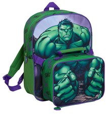 The Hulk Backpack With Lunch