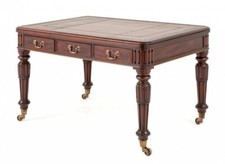 Regency Mahogany Desk Library Table Period