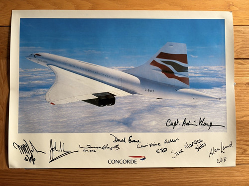 Concorde boaf signed - concorde, photo