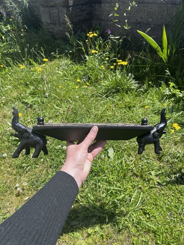 Vintage wooden elephant tea - elephant,