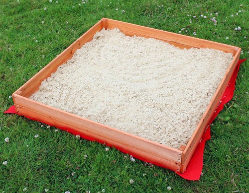 Kids wooden sand pit 90x90cm - kids,