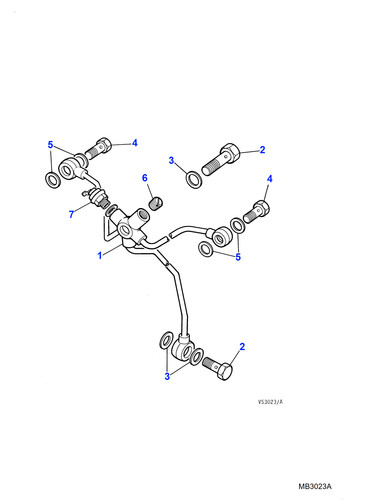 Jaguar genuine banjo bolt - jaguar, fits