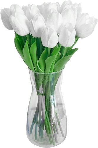 Clear glass vase - glass, inch