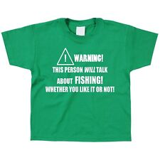 Fishing Kids Children's Kid's T-Shirt Fish Lake Pond Rod Hobby Funny Cool Gift 