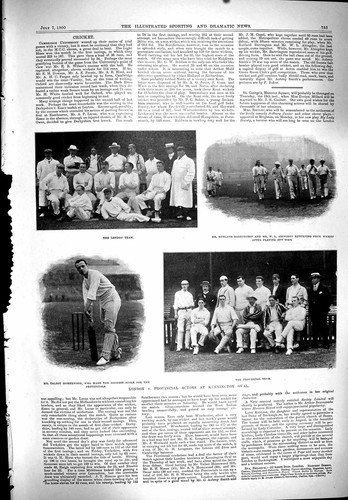 Old 1900 sport cricket - 1900,