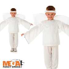 Boys Shining Angel Costume Nativity Christmas Kids Fancy Dress Child Outfit Xmas