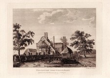 1783 ‘Preceptory near Stroud’ Landscape Antique Print Etching Engraving
