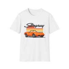 1973 Corvette Stingray TShirt Retro Muscle Car Graphic Tee Classic Chevy Apparel