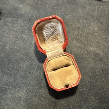 Vintage H Samuel Ring Box red 