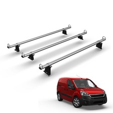 Peugeot Partner Roof Rack for 2008-2018 Vans 3x Heavy Duty Roof Bars