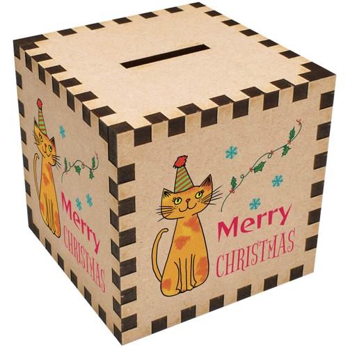 Merry christmas cat - christmas, money