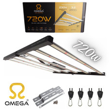 Omega Black 720W LED Grow Light – Dimmable Full Spectrum Lighting