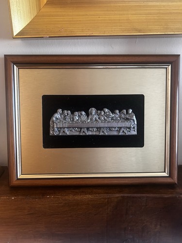 Vintage picture metal relief - vintage,