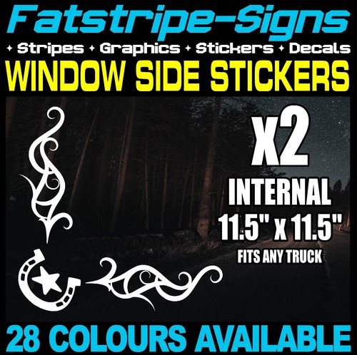 Truck window cab van - cab, stickers