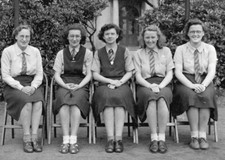 Vintage Signed Photo St Dominic's High School Stoke On Trent House Captains 1945