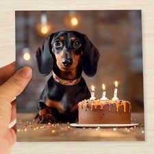 Dachshund Birthday Card